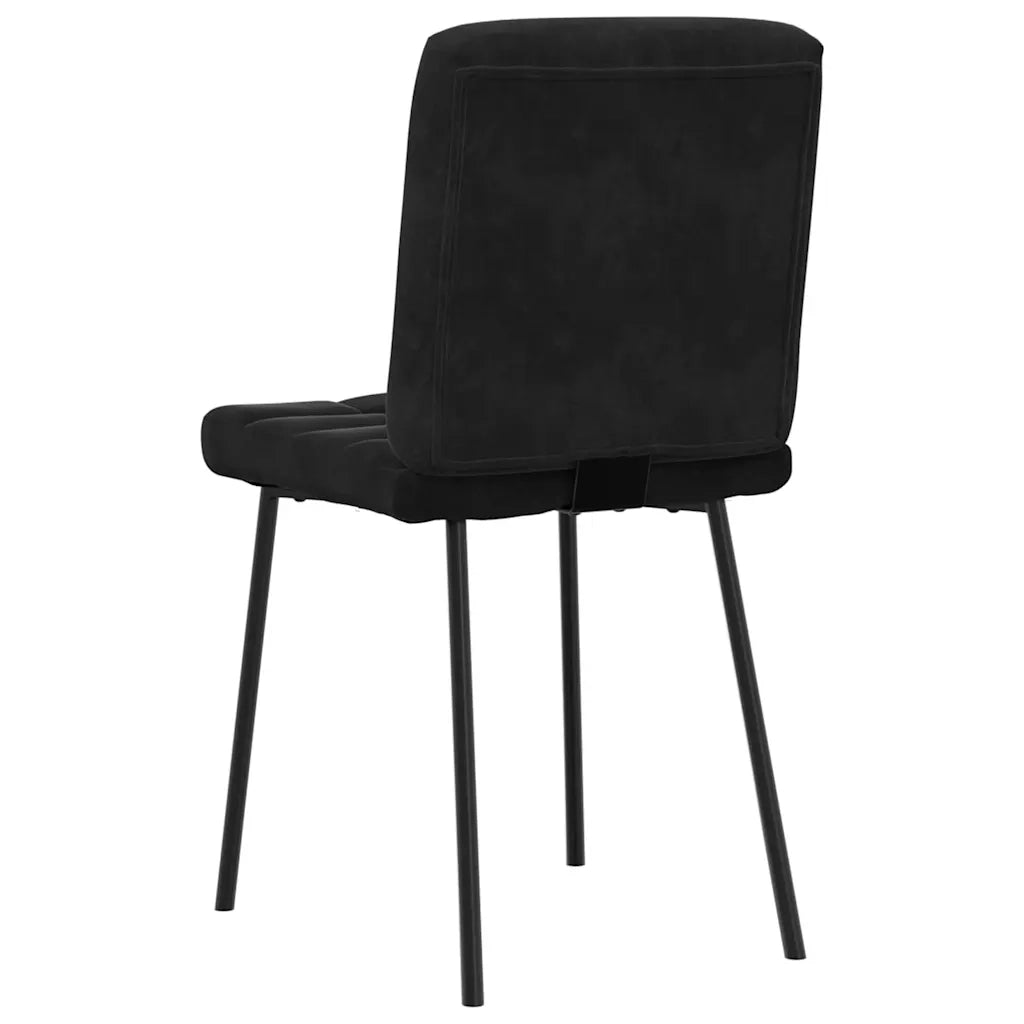 Sedie da Pranzo 2 pz Nere in Velluto 4101086