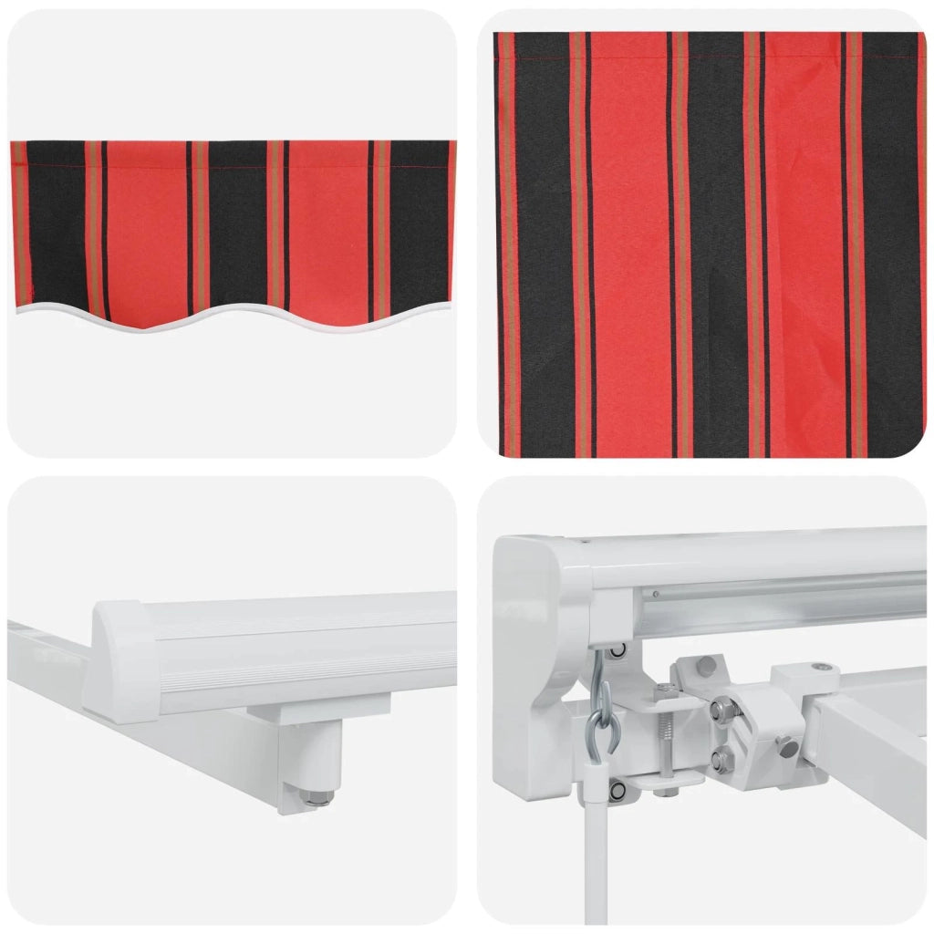 Tenda retrattile manuale Arancione, Nero e Giallo 4,5 × 3 m 3420291