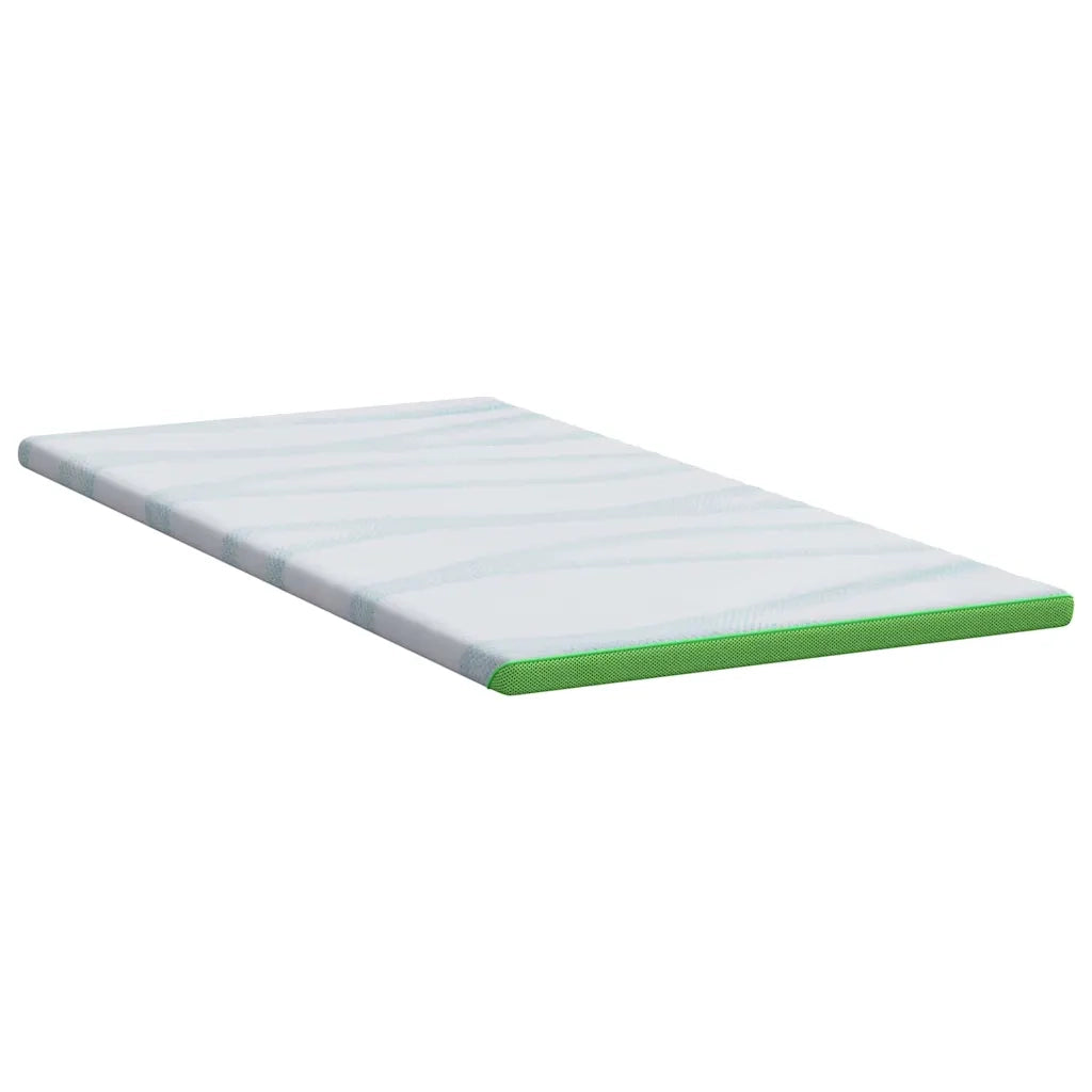 Topper per materasso-Materassino Bianco e Verde 90 x 200 cm 449558