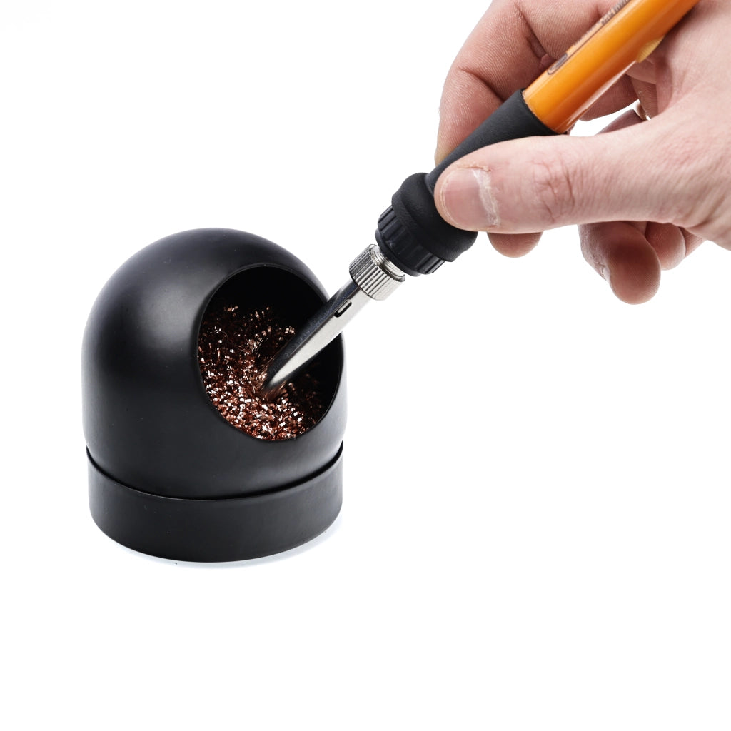 Pulitore per Punte di Saldatura – Metallo, Senza Acqua | Diametro 6,6 cm, Altezza 7 cm