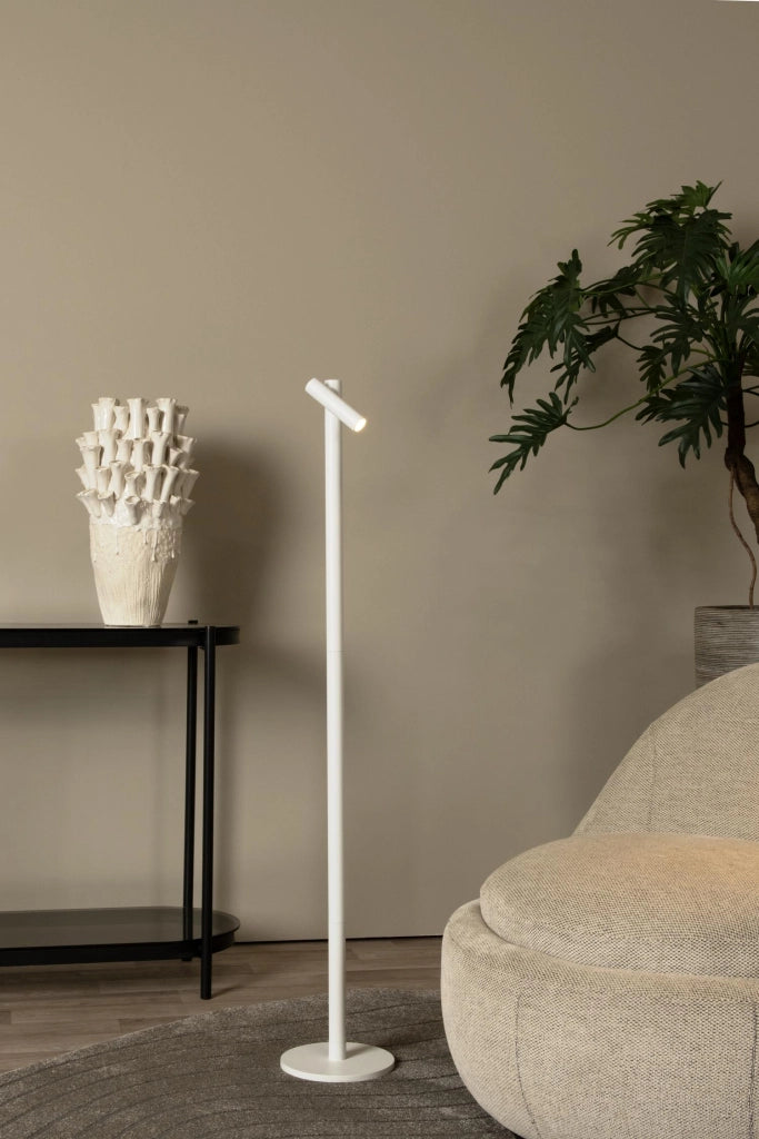 Lampada da terra LED ANTRIM bianca IP54 Lucide