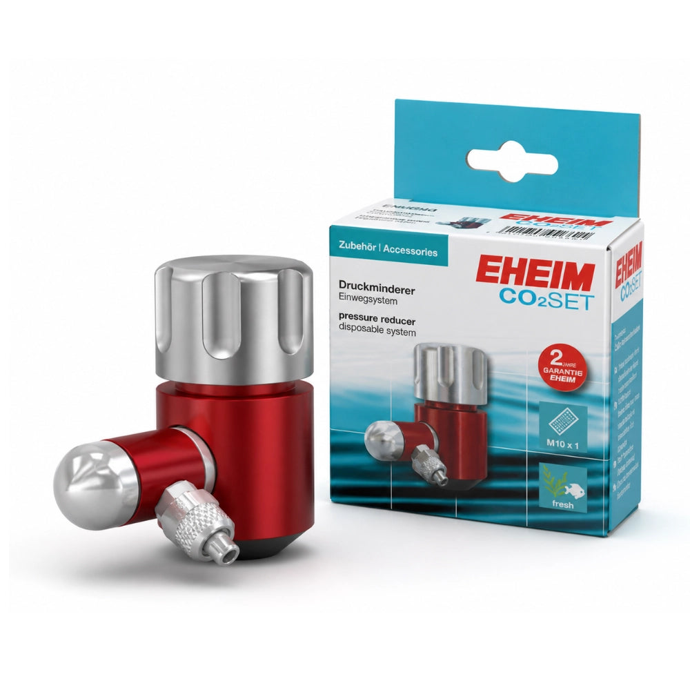 EHEIM Riduttore di Pressione CO2 per Bombola Usa e Getta 500g passo standard 10x1