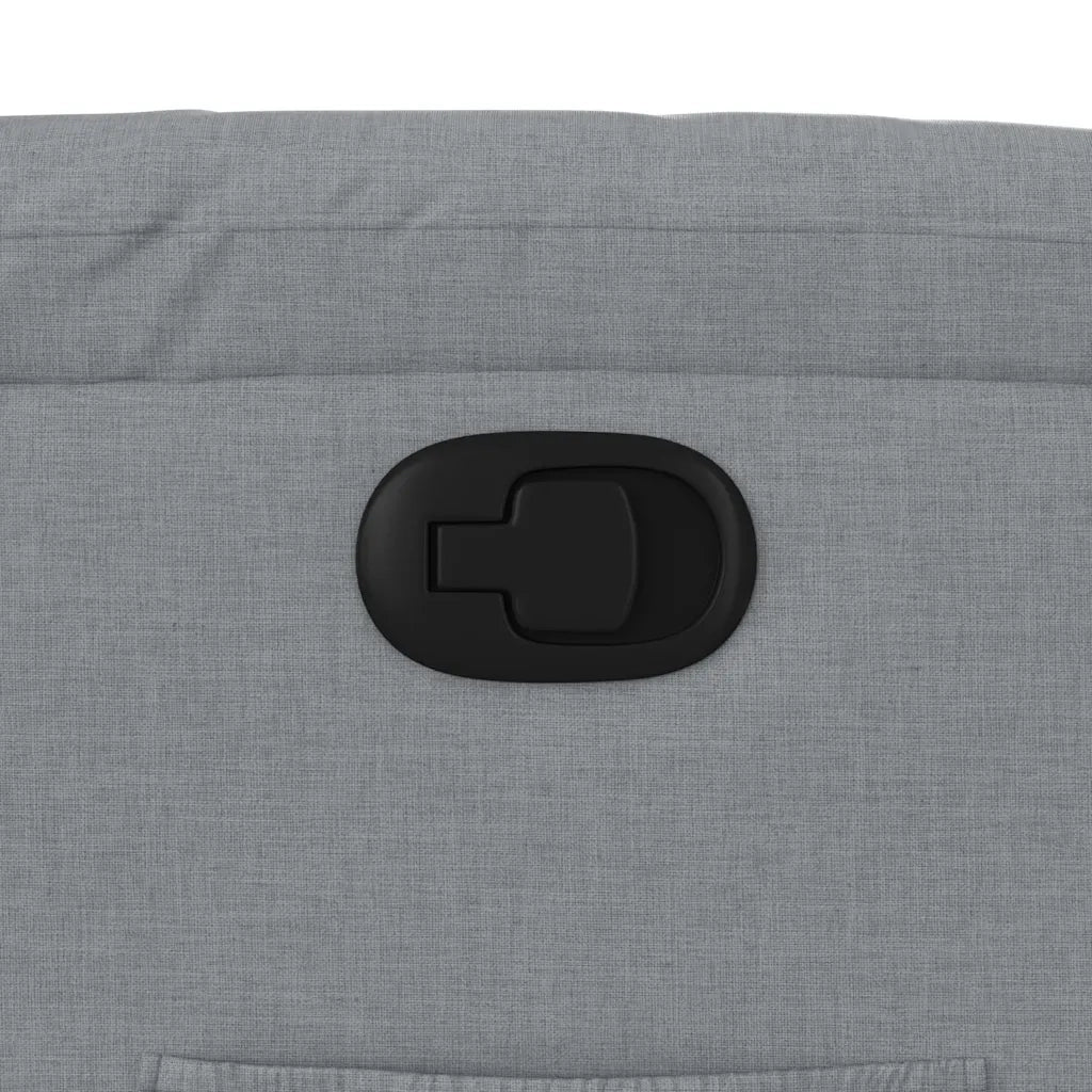 Poltrona | Sedia Relax reclinabile in tessuto grigio chiaro