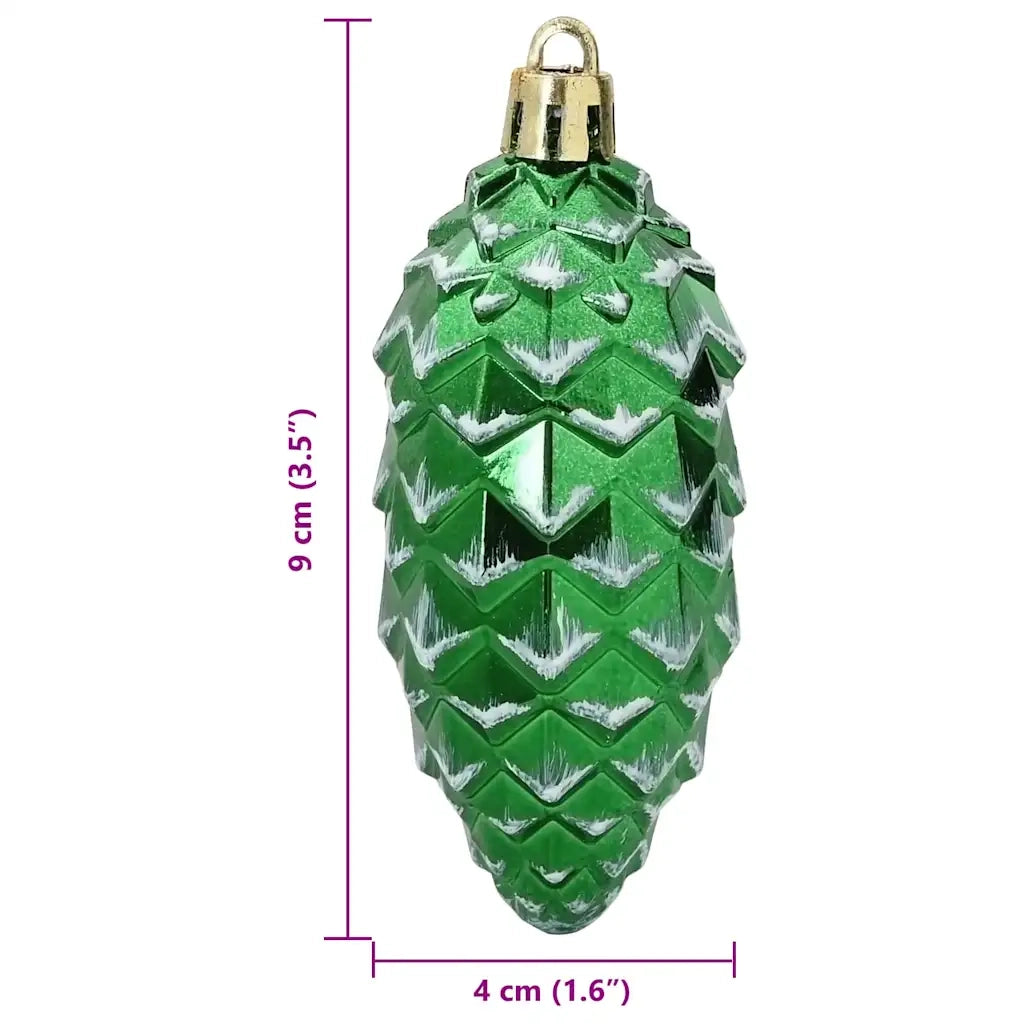 Palla di pino di Natale 40 pcs Verde Plastica 42018896