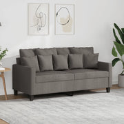 Divano a 2 Posti-Sofa 2 Posti Tortora 140 cm in Tessuto 357756