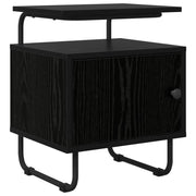 Armadio da Notte Rovere Nero Legno ingegnerizzato 8007635