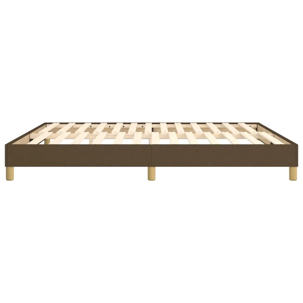 Struttura Letto a Rete a Molle Marrone Scuro 180x200 cm Tessuto 3120633