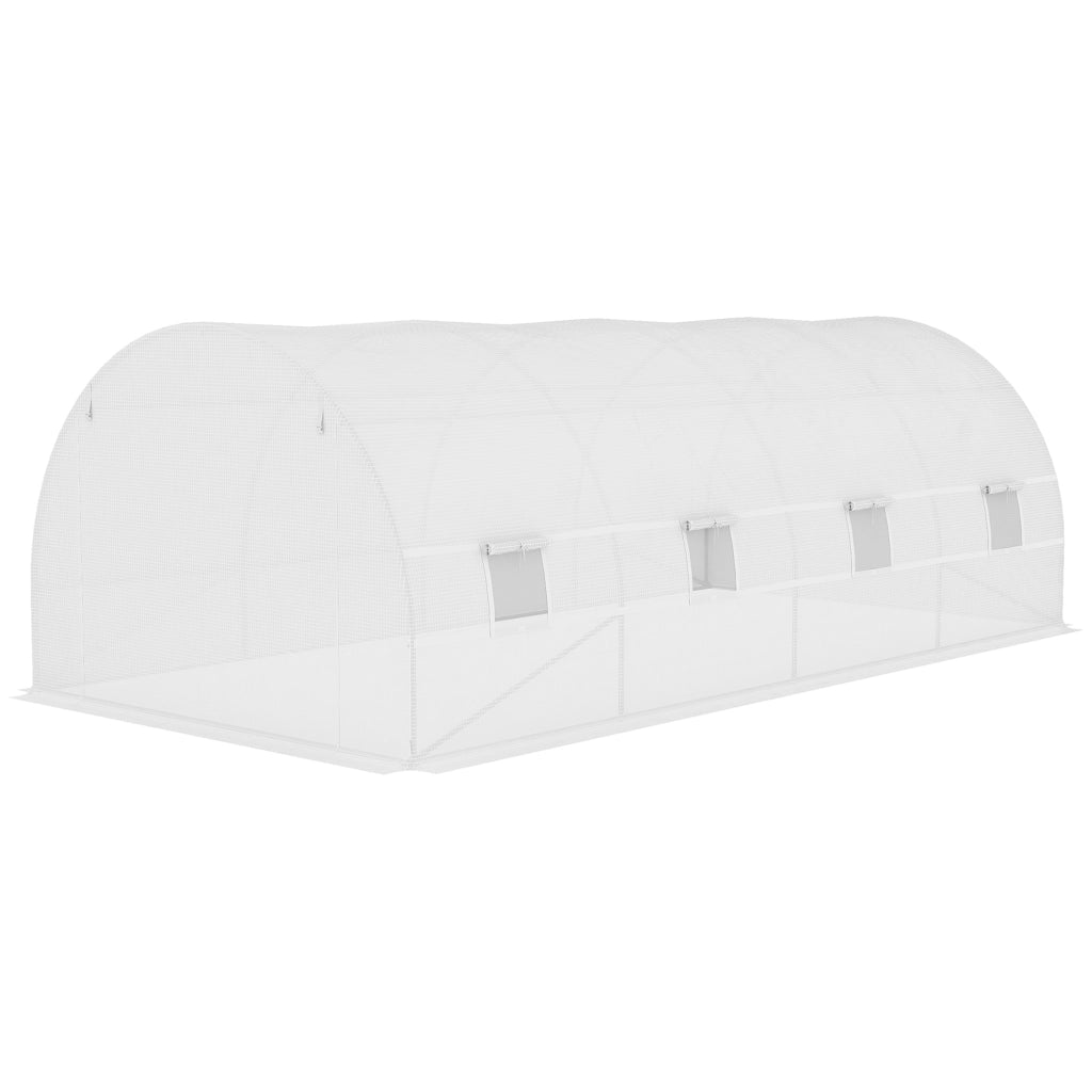 Serra a Tunnel 600x300x200cm ¨C Minimal ¨C Bianco con 12 Finestre