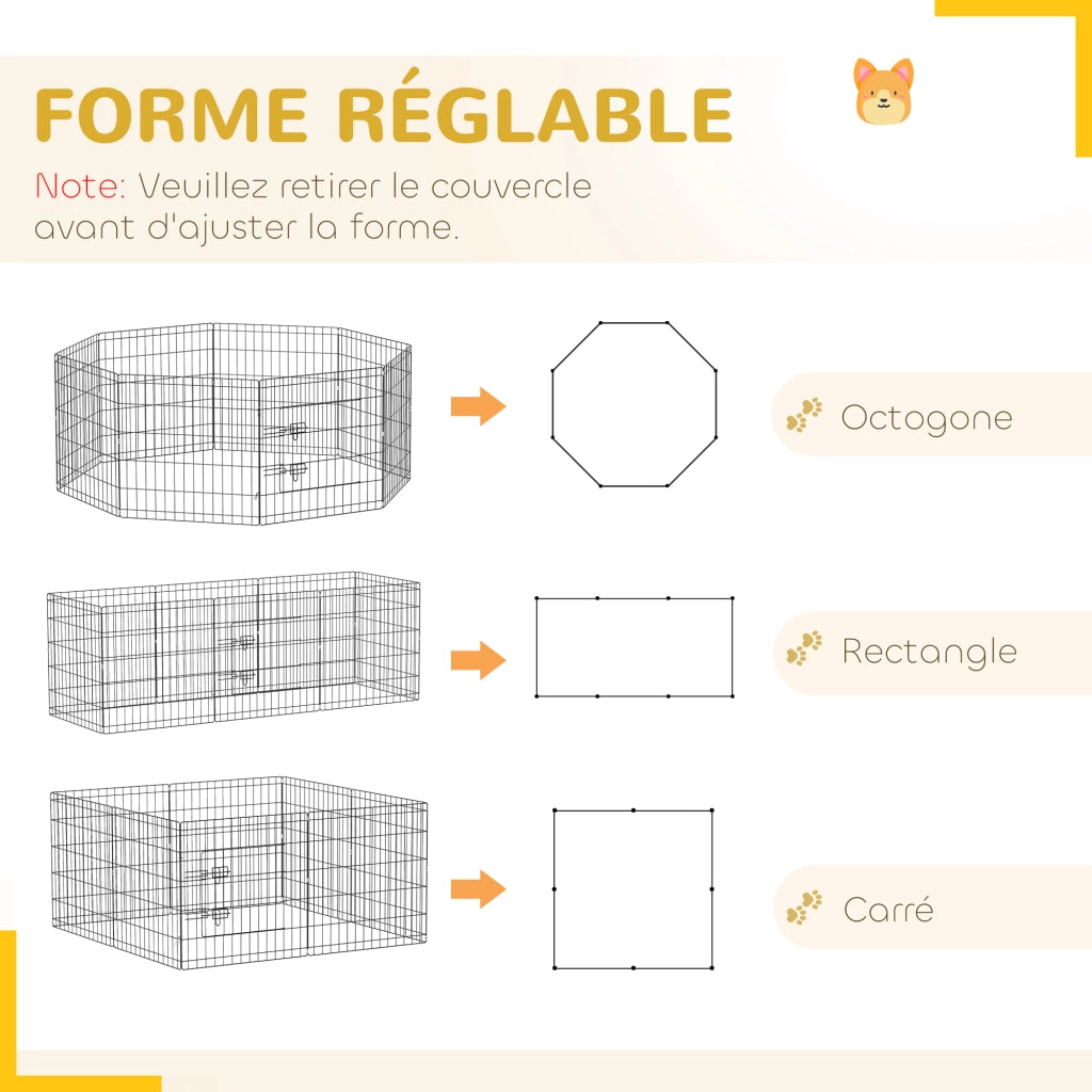 Recinto per Cani ¨C Minimal ¨C 61x61 cm Nero