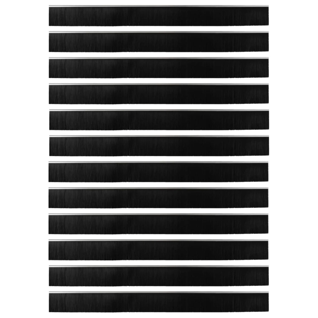 Spazzole per porte autoadesive 12 pz Argento 100 cm CFW4451655