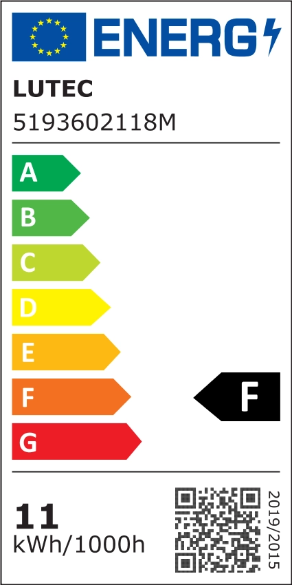 Applique esterna Lutec Adalyn LED 10W antracite IP44