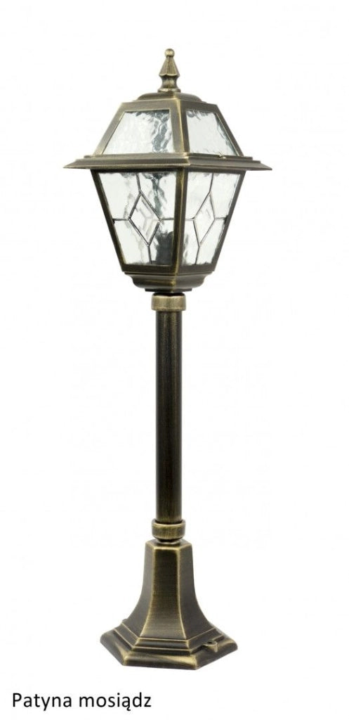 Lampada esterna da terra retrò 80cm E27 nera IP43 SU-MA