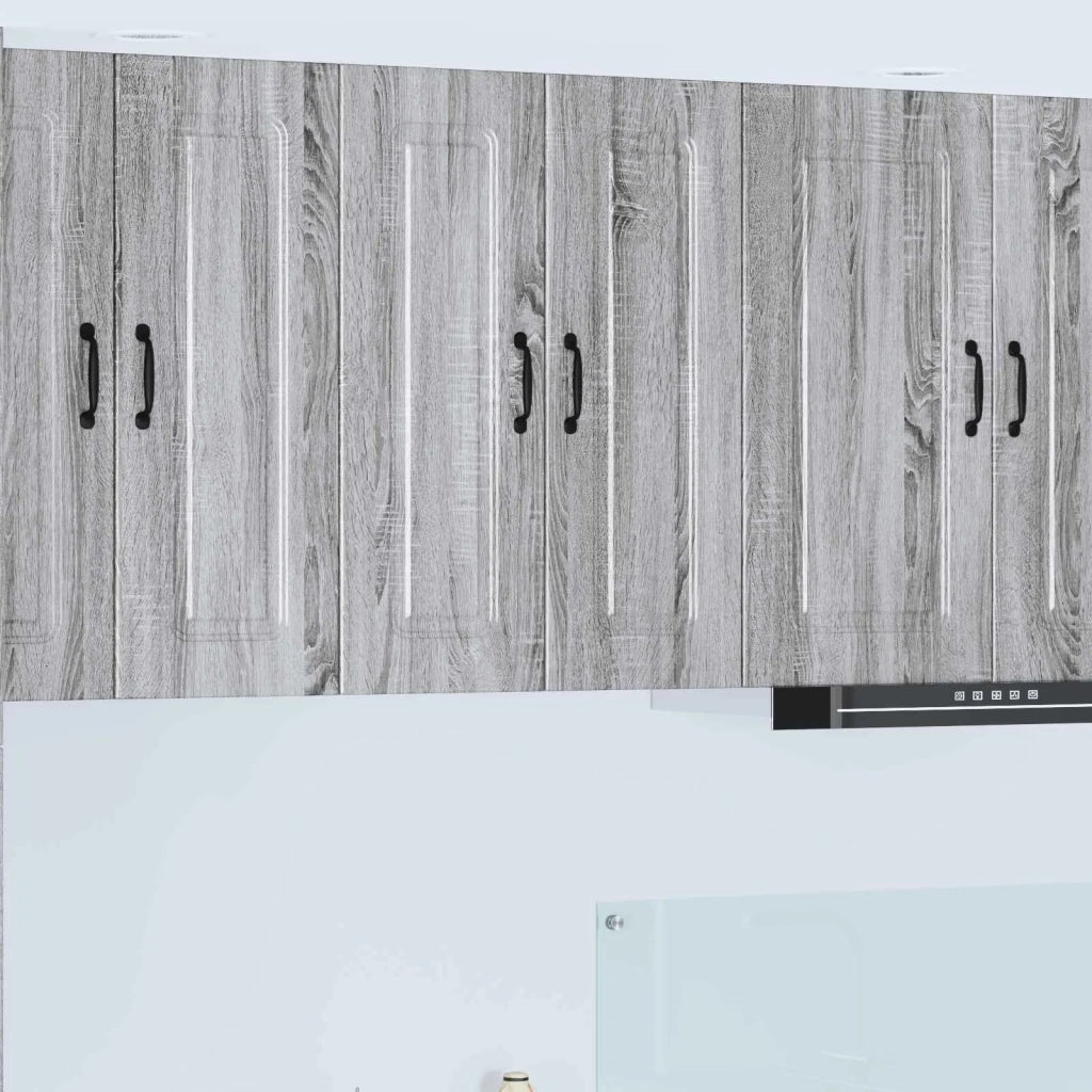 Mobile da cucina 2 pz-Set di 2 Armadio da cucina Grigio Sonoma 30 x 31 x 80 cm 844830