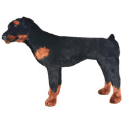 Cane Rottweiler in Peluche in Piedi Nero e Marrone XXL 91330