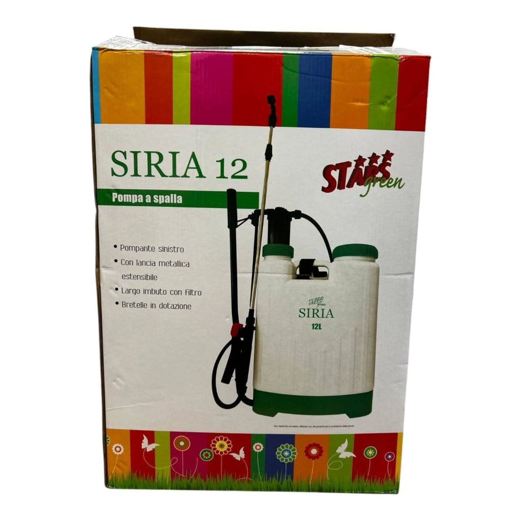 SIRIA POMPA A PRESSIONE VAPORIZZATORE A SPALLA LT 12