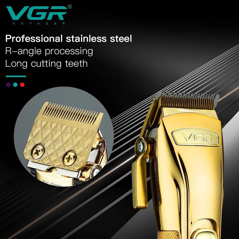Trade Shop - Tagliacapelli Professionale Ricaricabile Usb Base Ricarica Display Digitale V662 -