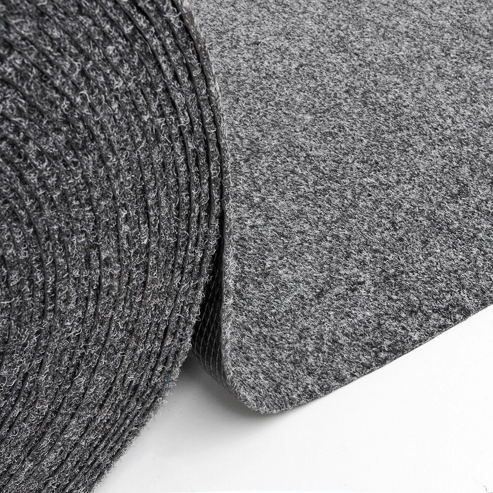 Passatoia Ingresso Moquette Asciugapassi Tinta Unita Corridoio Marciapiede 100x200 Cm Grigio