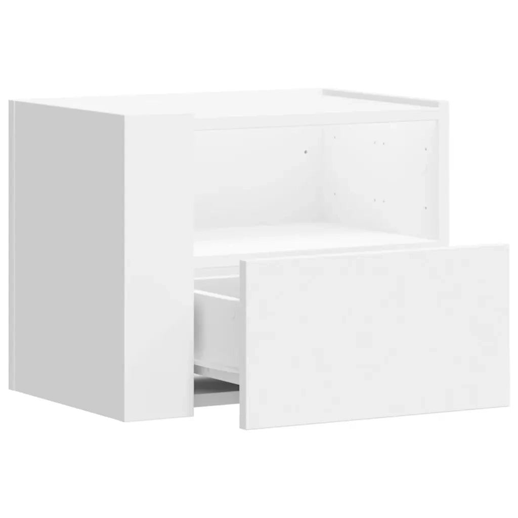 Comodini a Muro 2 pz Bianchi 45x30x35 cm 848312