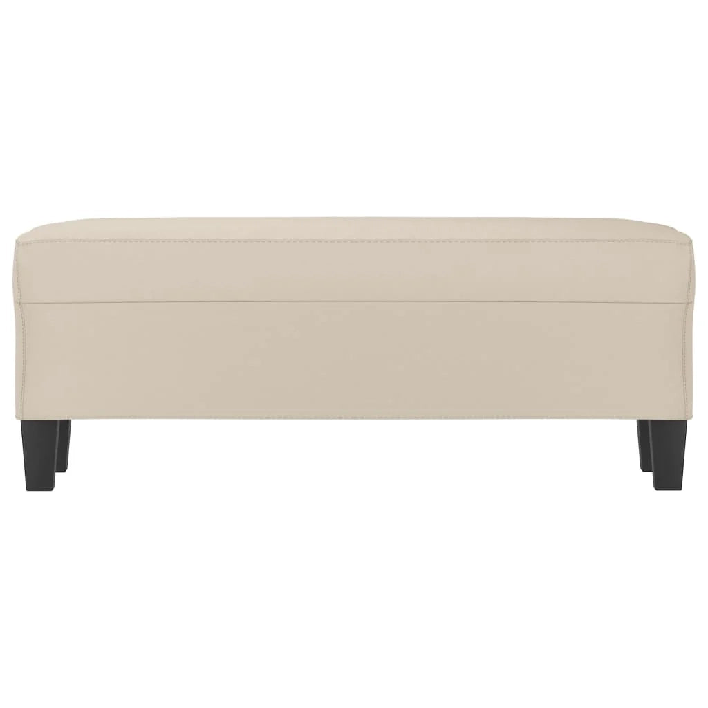Panca/panca color crema 100 x 35 x 41 cm tessuto in microfibra 02_0010486