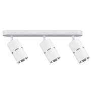 Plafoniera/Applique Polux Bamboo 3xGU10 bianca orientabile