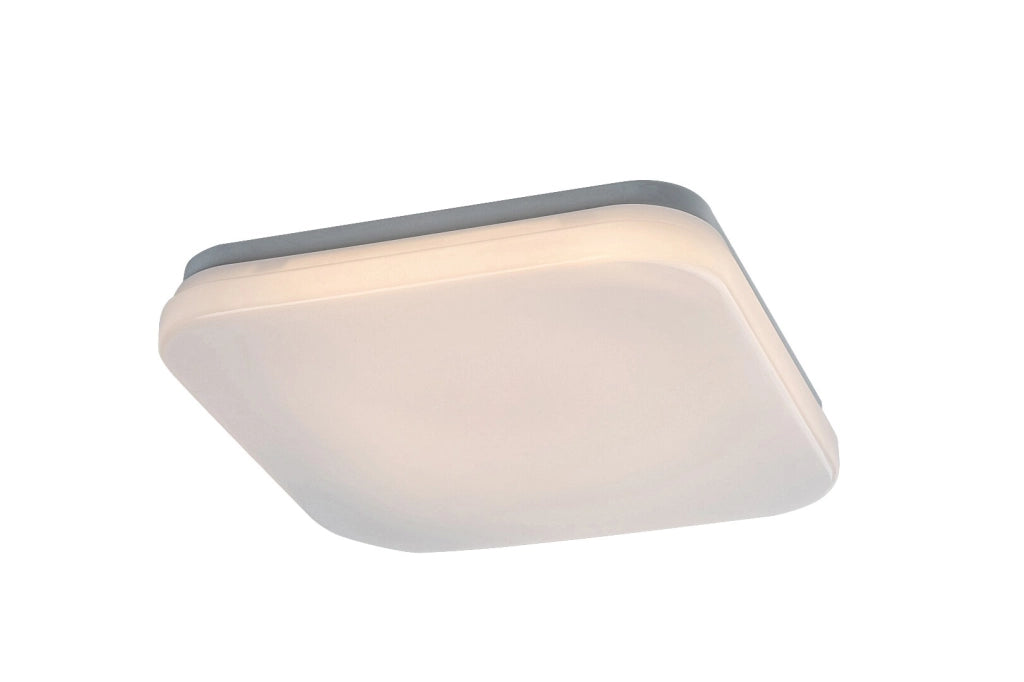 Plafoniera esterna LED quadrata bianca 24cm 12W IP44