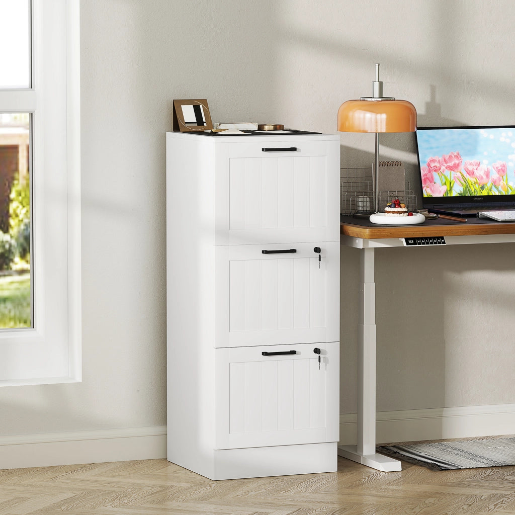 Cassettiera con 3 cassetti ¨C zephmum ¨C bianco
