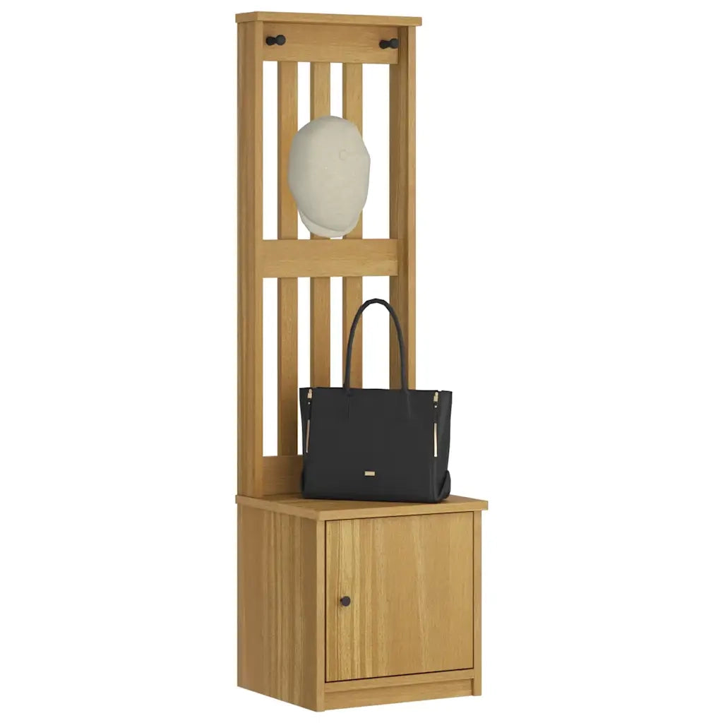 Albero da Ingresso SANDNES 45x40x159,5 cm in Legno di Pino 4010485