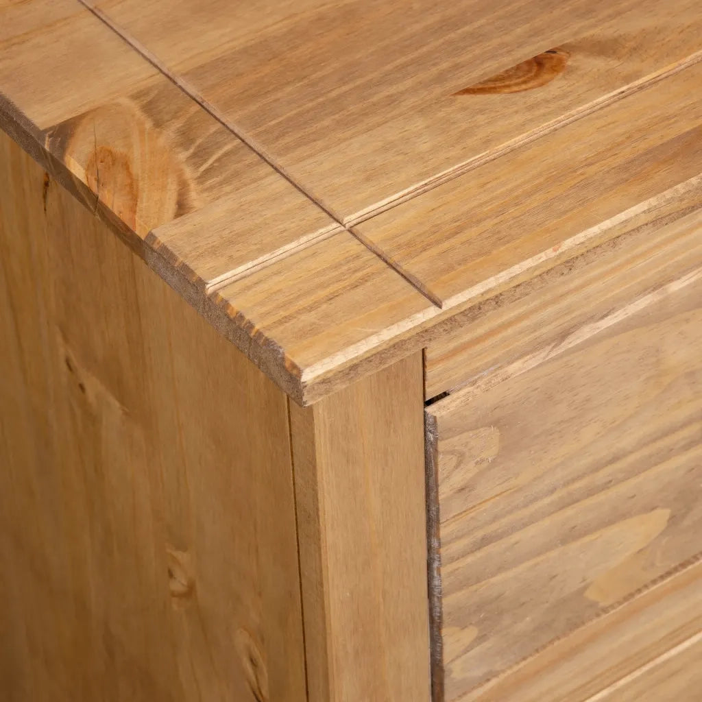 Credenza | Madia | Buffet da pranzo | Armadio da pranzo 80x40x83 cm in Legno Massello di Pino Panama Range