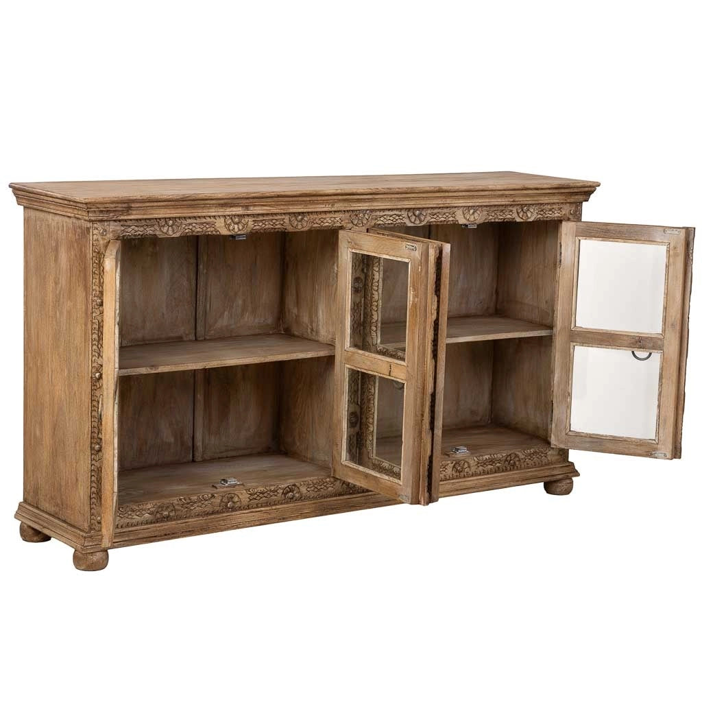 Credenza in legno marrone 180x43x100