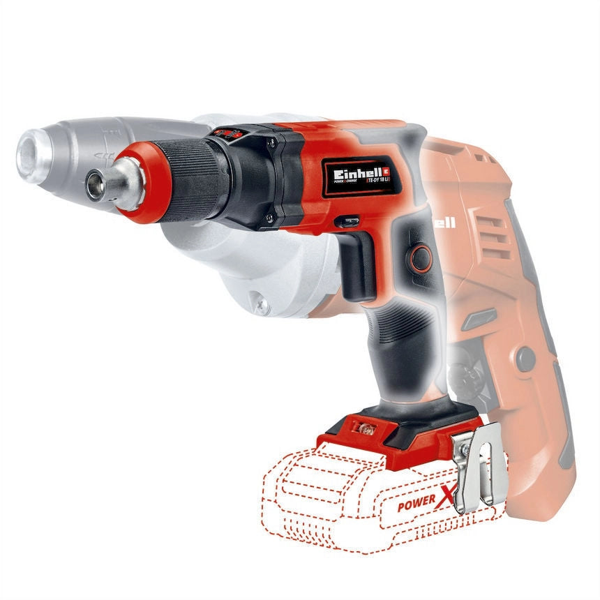 Einhell 4259980 TE-DY 18 Li-Solo Avvitatore per cartongesso a batteria 18V 4000 rpm Power X-Change senza batteria