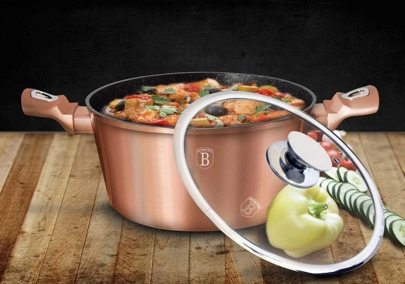 Berlinger Haus BH-6194 Pentola rivestita in granito oro rosa 30 cm