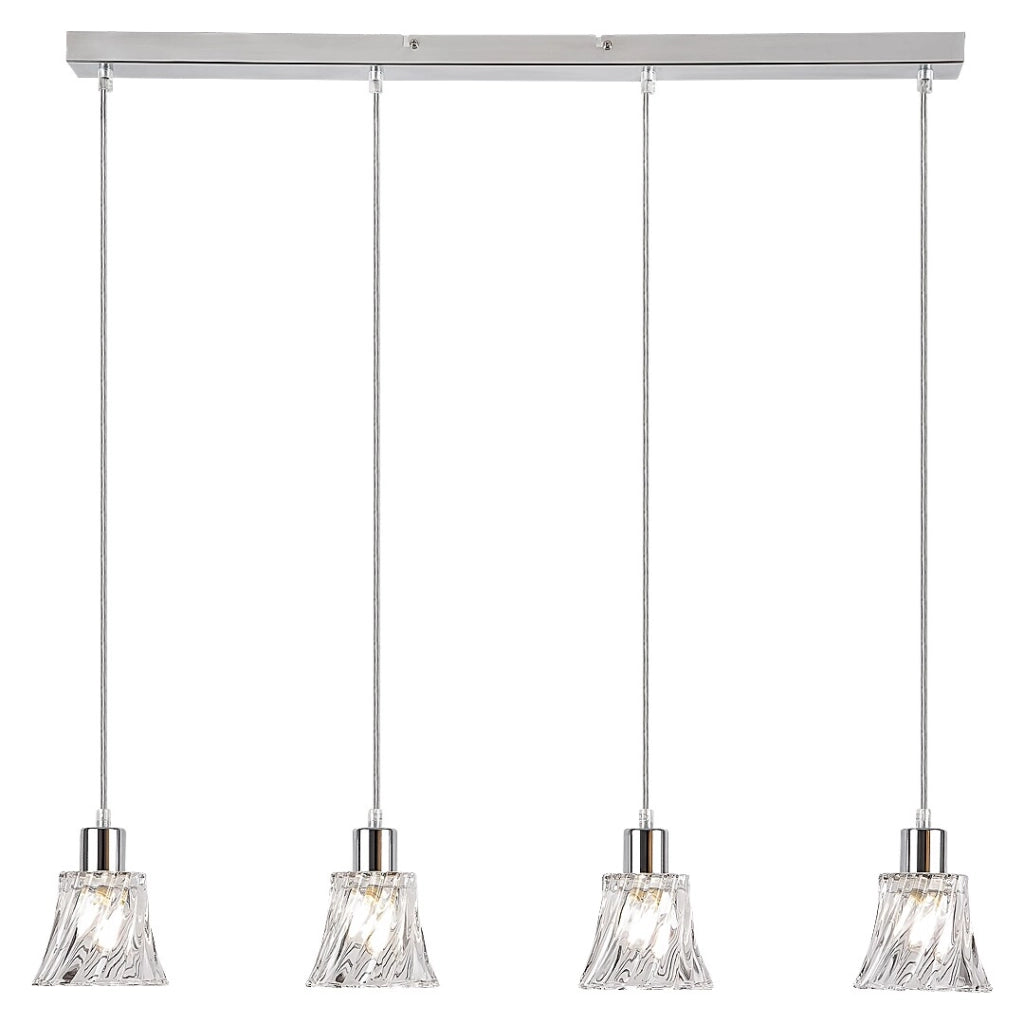 Rabalux Hestia lampada a sospensione cromata 4xE14 120cm