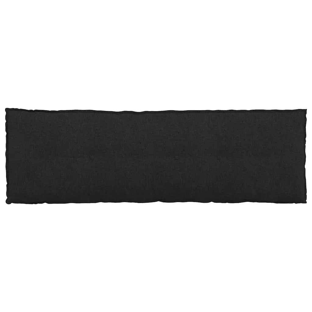 Cuscino per Schiena | Cuscino dorsale Nero 160 x 19 x 50 cm Tessuto