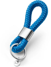 Sostegno chiavi in argento (blu lucido)