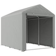 Capanno Porta Attrezzi e Tenda Garage per Bici e Moto ¨C zephmum ¨C 1.6x2m, Grigio Chiaro