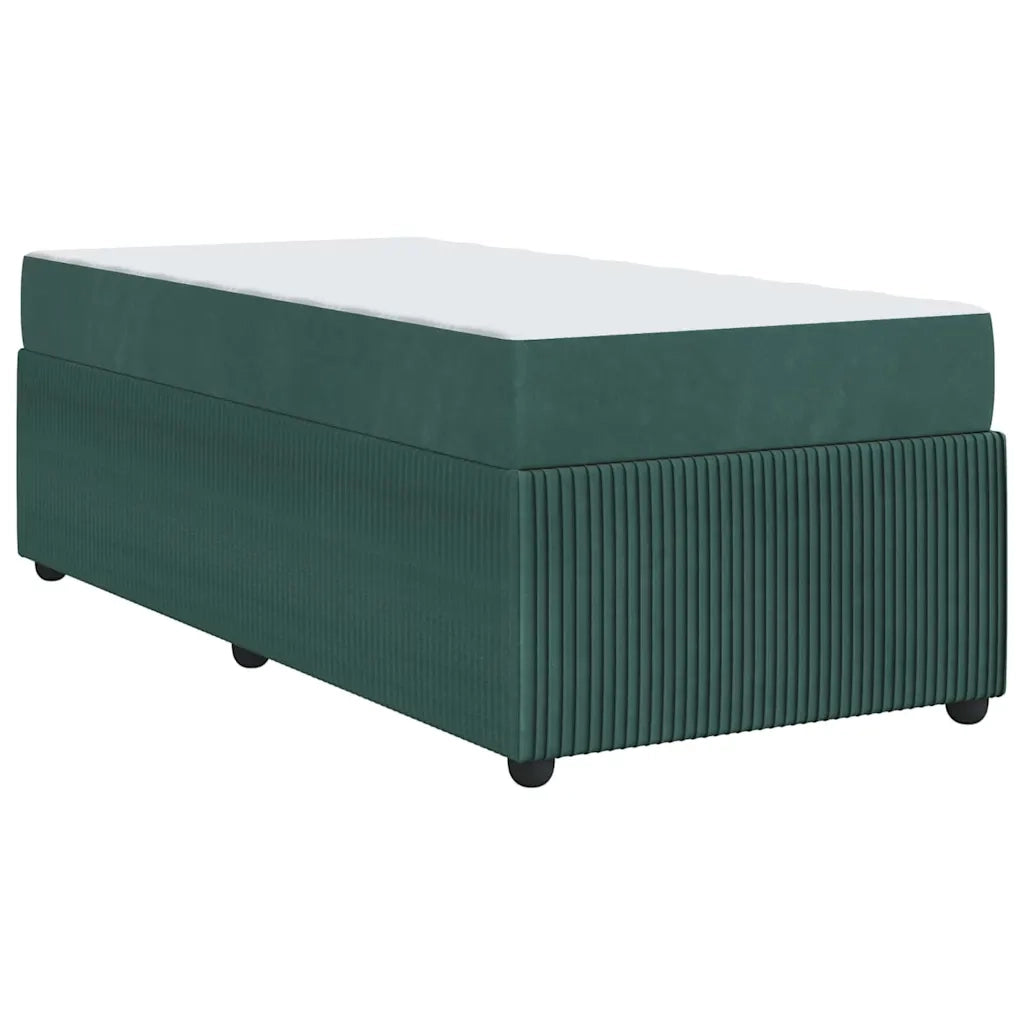 Struttura del letto-Giroletto Verde Scuro 90 x 190 cm Tessuto 304127