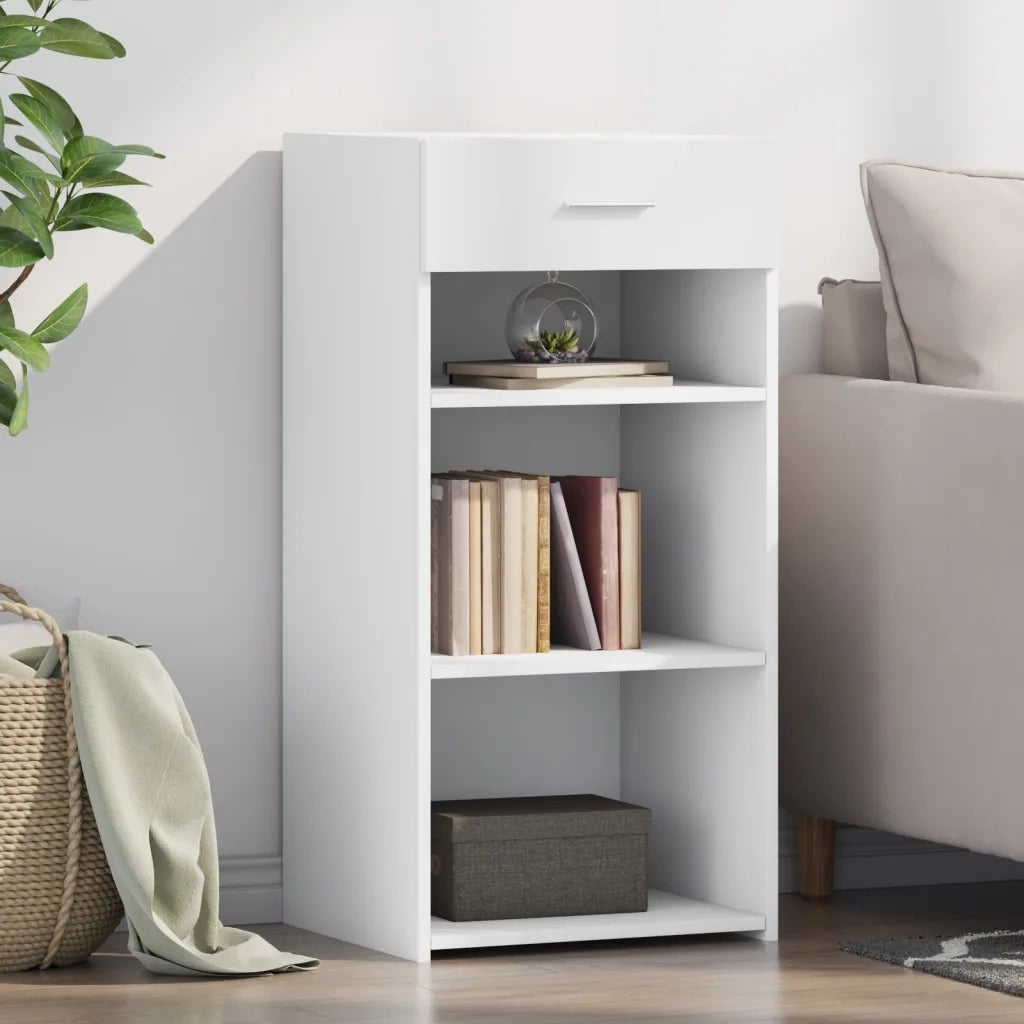 Credenza | Madia | Buffet da pranzo | Armadio da pranzo Bianca 45x42,5x93 cm in Legno Multistrato