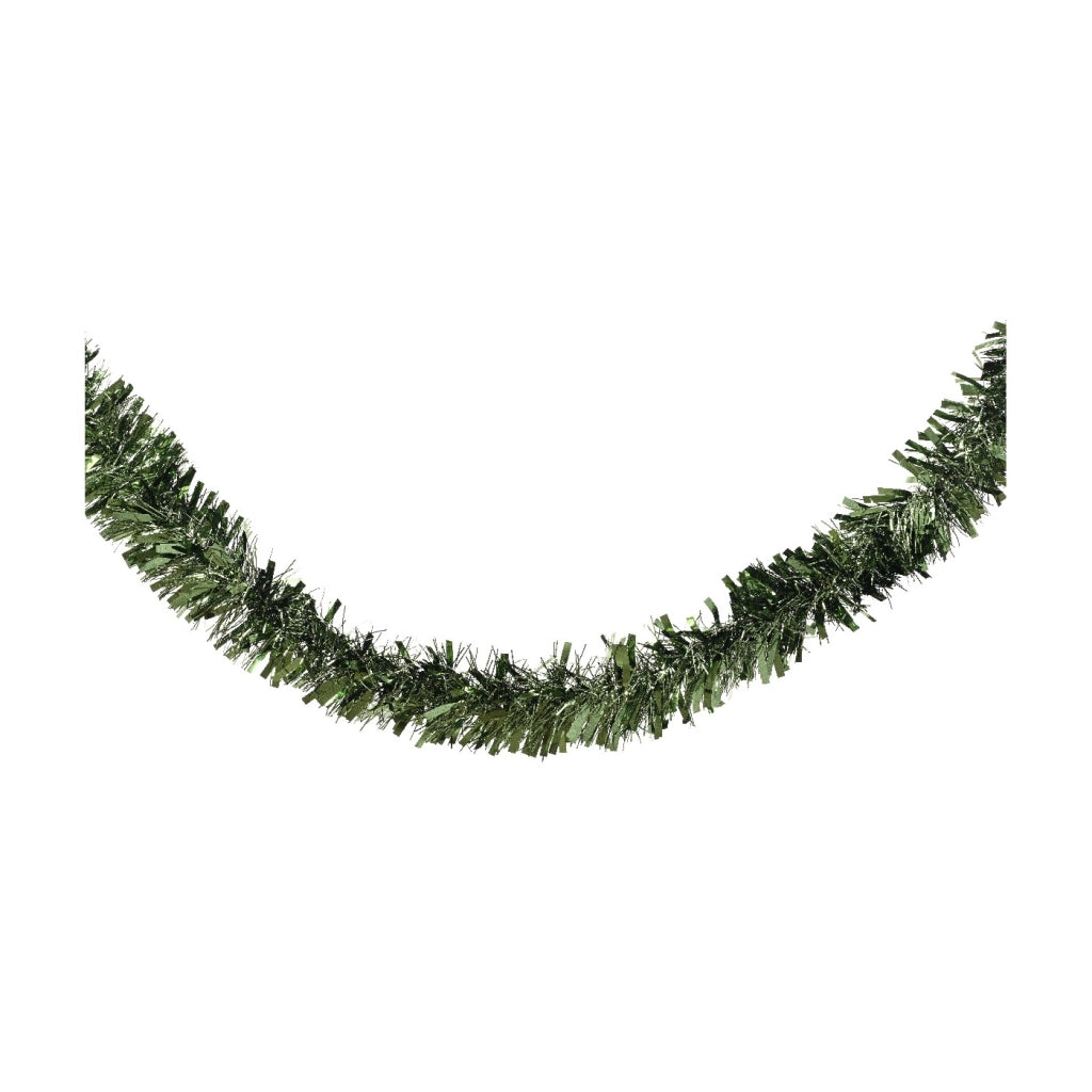 Ghirlanda Tinsel verde pino d10x200cm