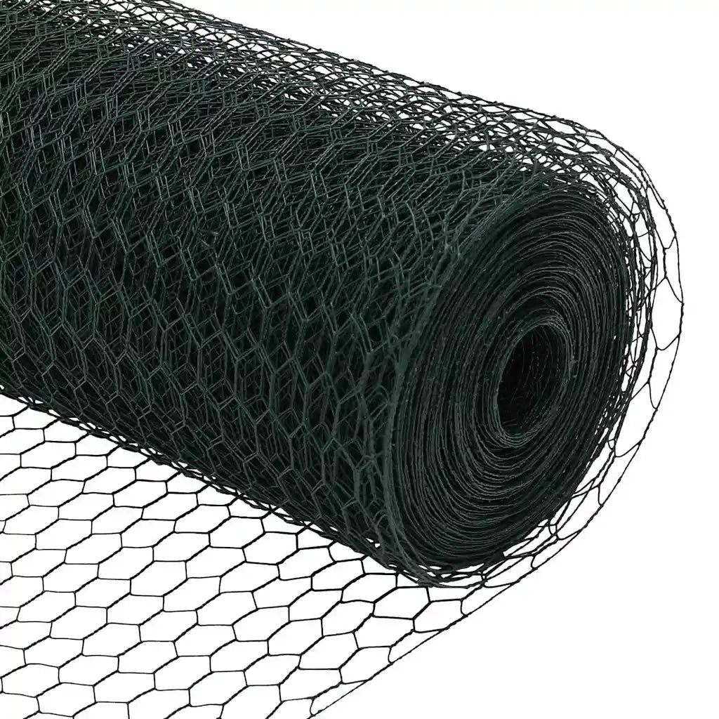 Recinzione Esagonale Verde 0,8 x 25 m PVC 42005381
