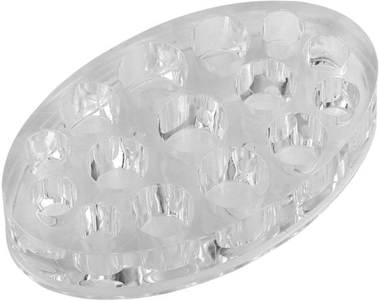 Ottimizzatore di Inchiostro con 15 Fessure - Forma Ovale - Materiale Acrilico Duraturo - Facile da Pulire - Utilizzo Professionale