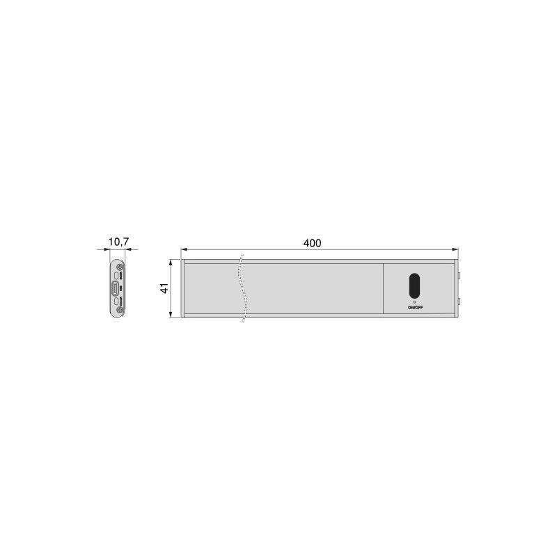 Multiconnettore Vertikal Push diametro 100mm, 3 spine di tipo Schuko, 1 USB tipo A, 1 USB tipo C, Acciaio e Tecnoplast..