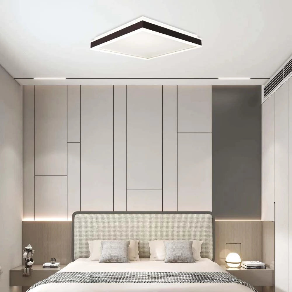 Plafoniera LED V-TAC 48W dimmerabile nera 50x50 4000K