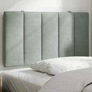 Cuscino Testiera Hanko Grigio Chiaro 90 cm in Velluto 374649