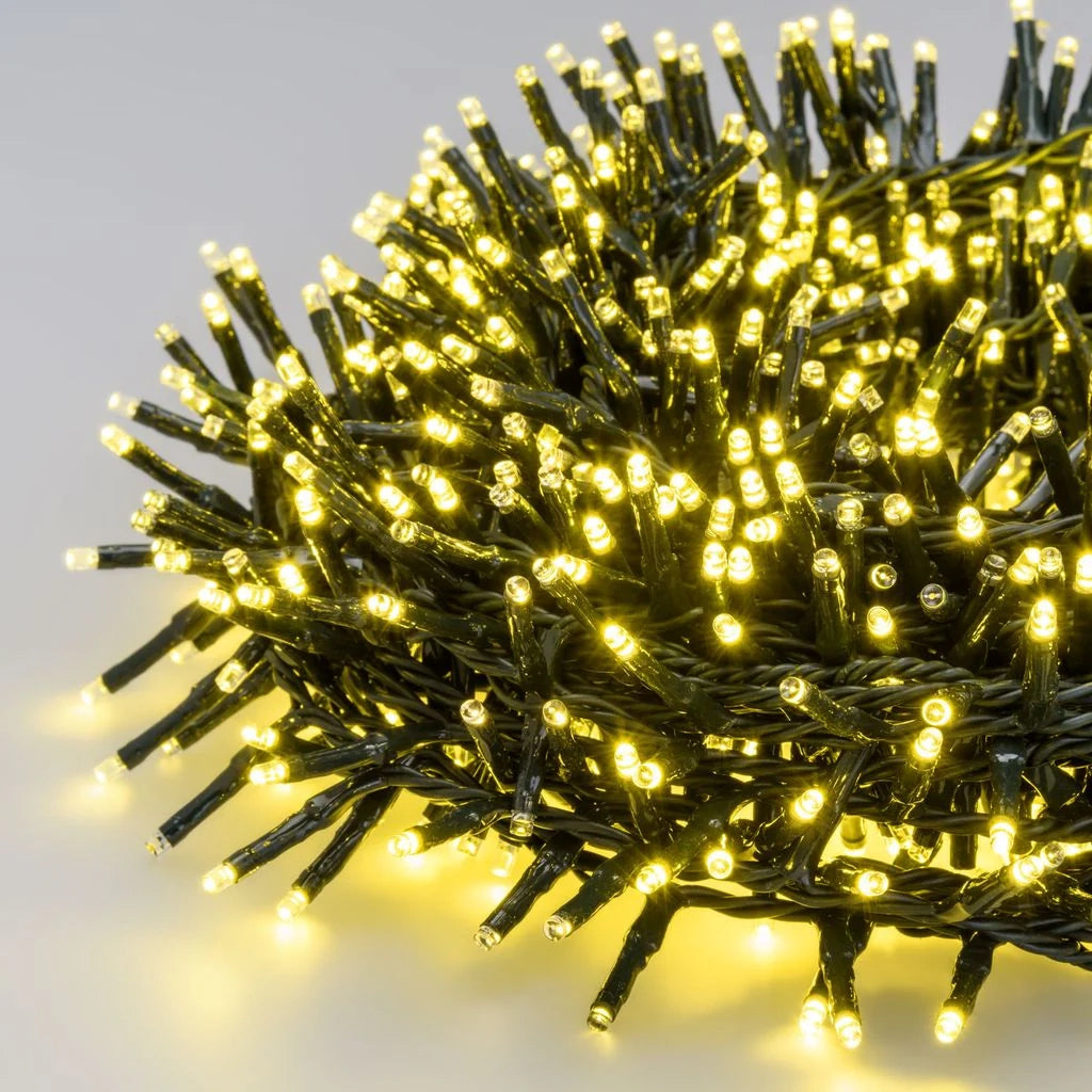 Catena Nastro di Luce 1000 miniled con Multiflash - bianco-caldo