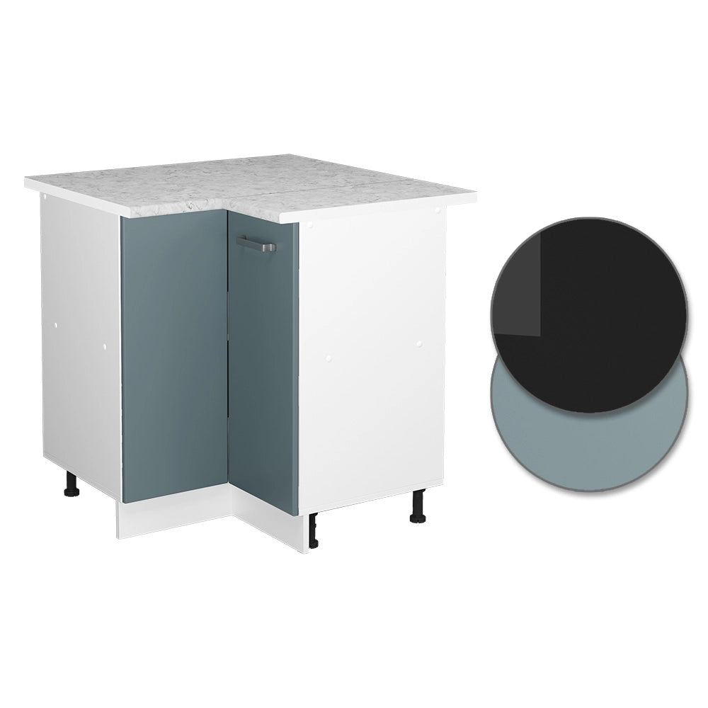 Vicco Mobile ad angolo cucina Grigio-blu 75.6 cm , PL Marmo