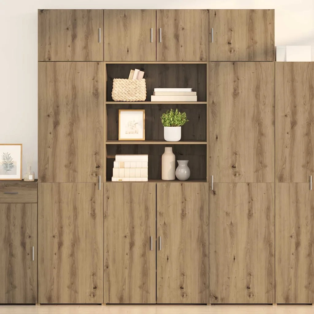 Credenza-Buffet-Armadio da cucina Rovere artigianale 80 x 42,5 x 185 cm