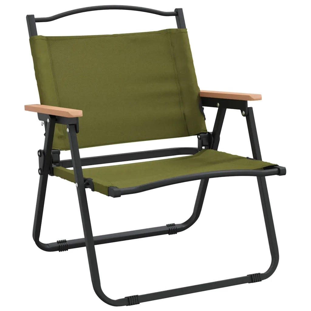 Sedie da Campeggio 2 pz | Sedie da Esterno Verdi 54x43x59 cm Tessuto Oxford