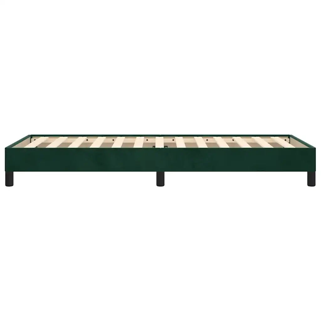 Giroletto senza Materasso Verde Scuro 80x200 cm in Velluto 346943