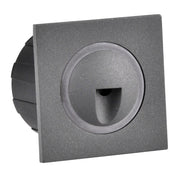 Lampada LED scala/parete Polux Q3 quadrata 3W grafite