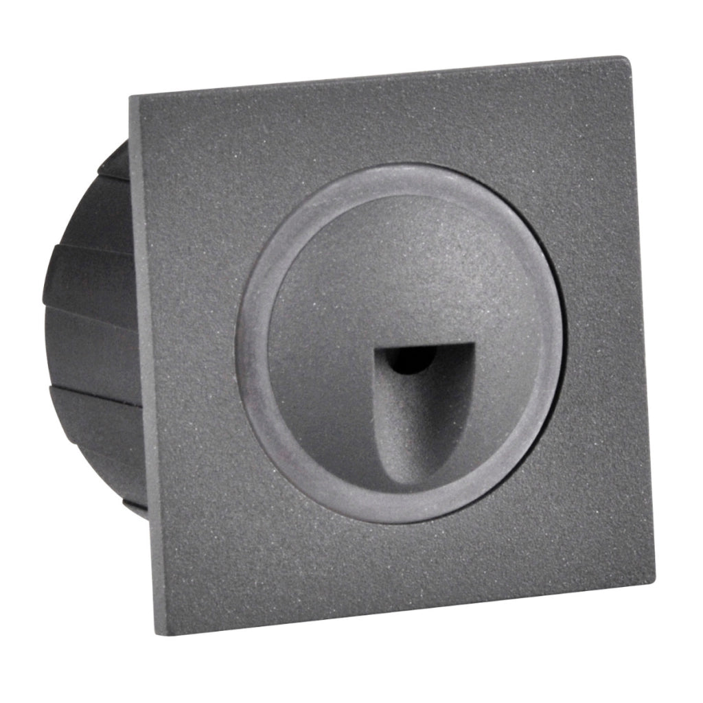 Lampada LED scala/parete Polux Q3 quadrata 3W grafite